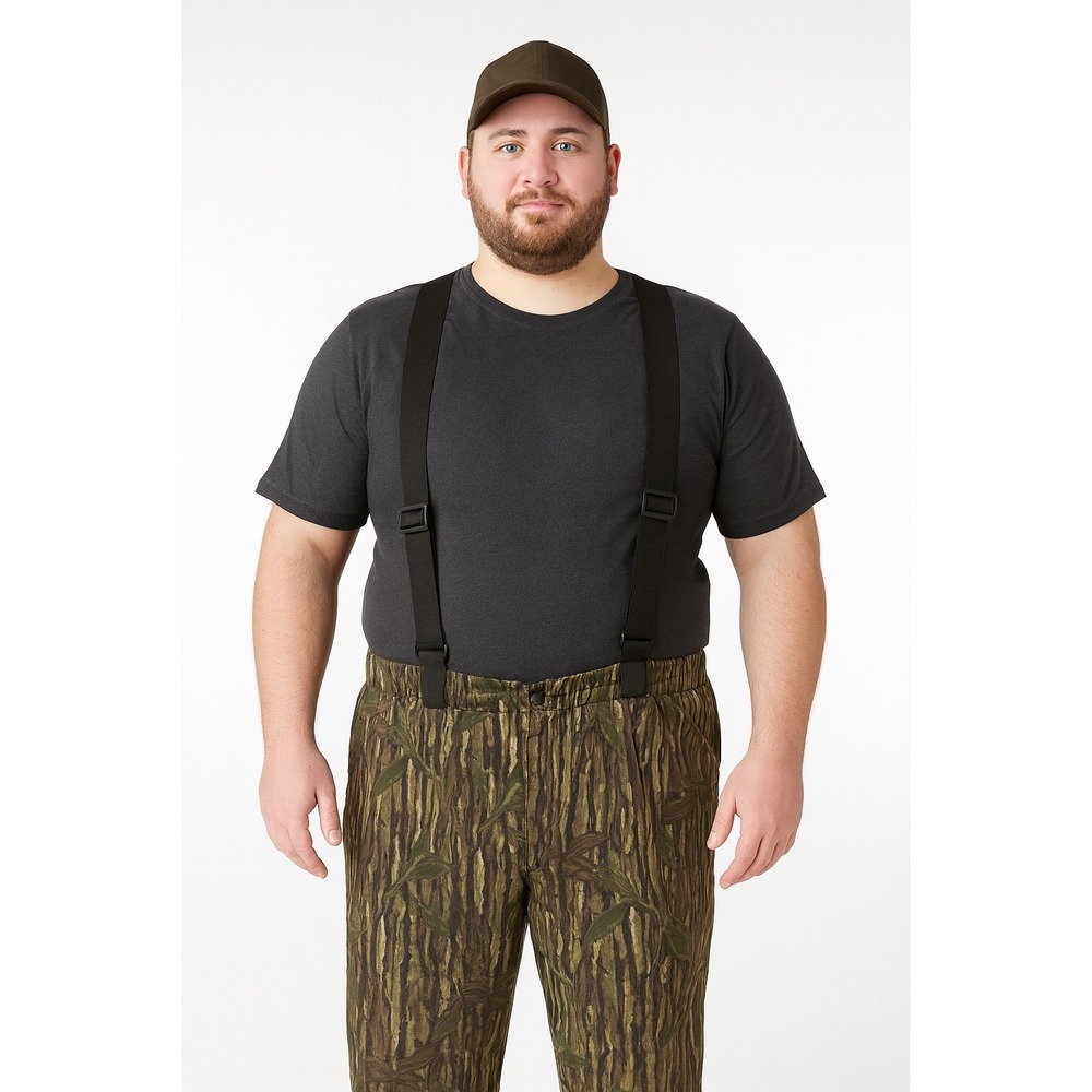 RainFair Realtree Camo Hunting Pants M Bib Style Lined Zipper Legs Suspenders - Picture 1 of 9